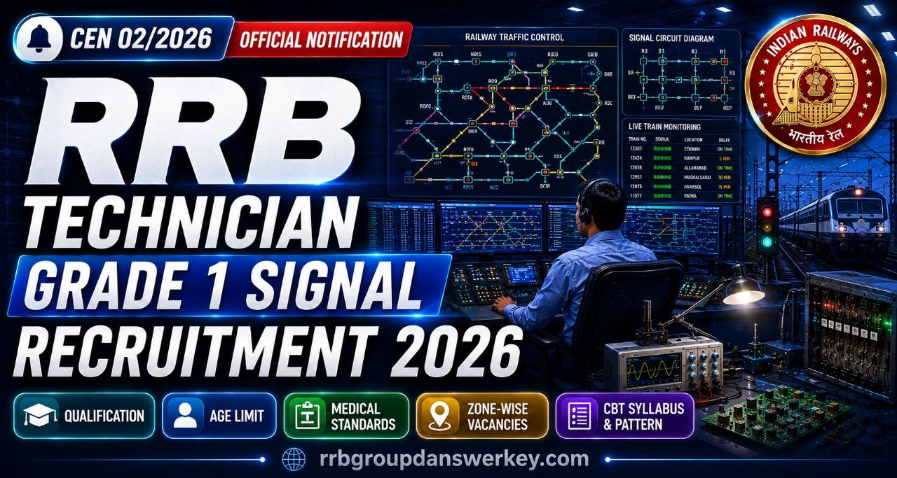 RRB Technician Grade 1 Signal Recruitment 2026: CEN 02/2026 Notification Out, 323 Posts, Syllabus & Selection Process